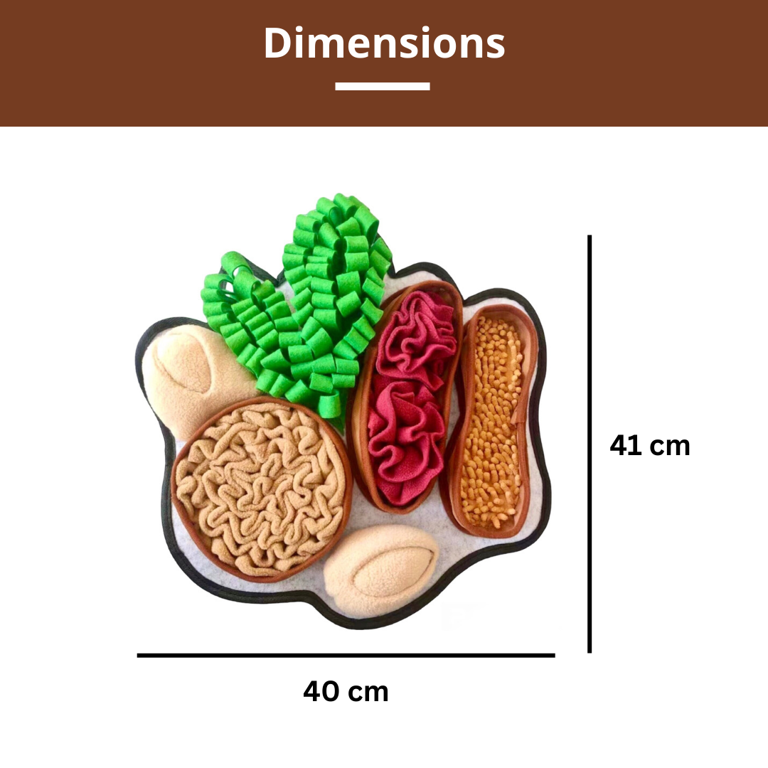 Dimension of Chonky Peanut Snuffle Mats