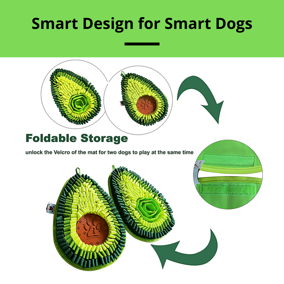 Delicious Avocado™ AntiBite Snuffle Mat