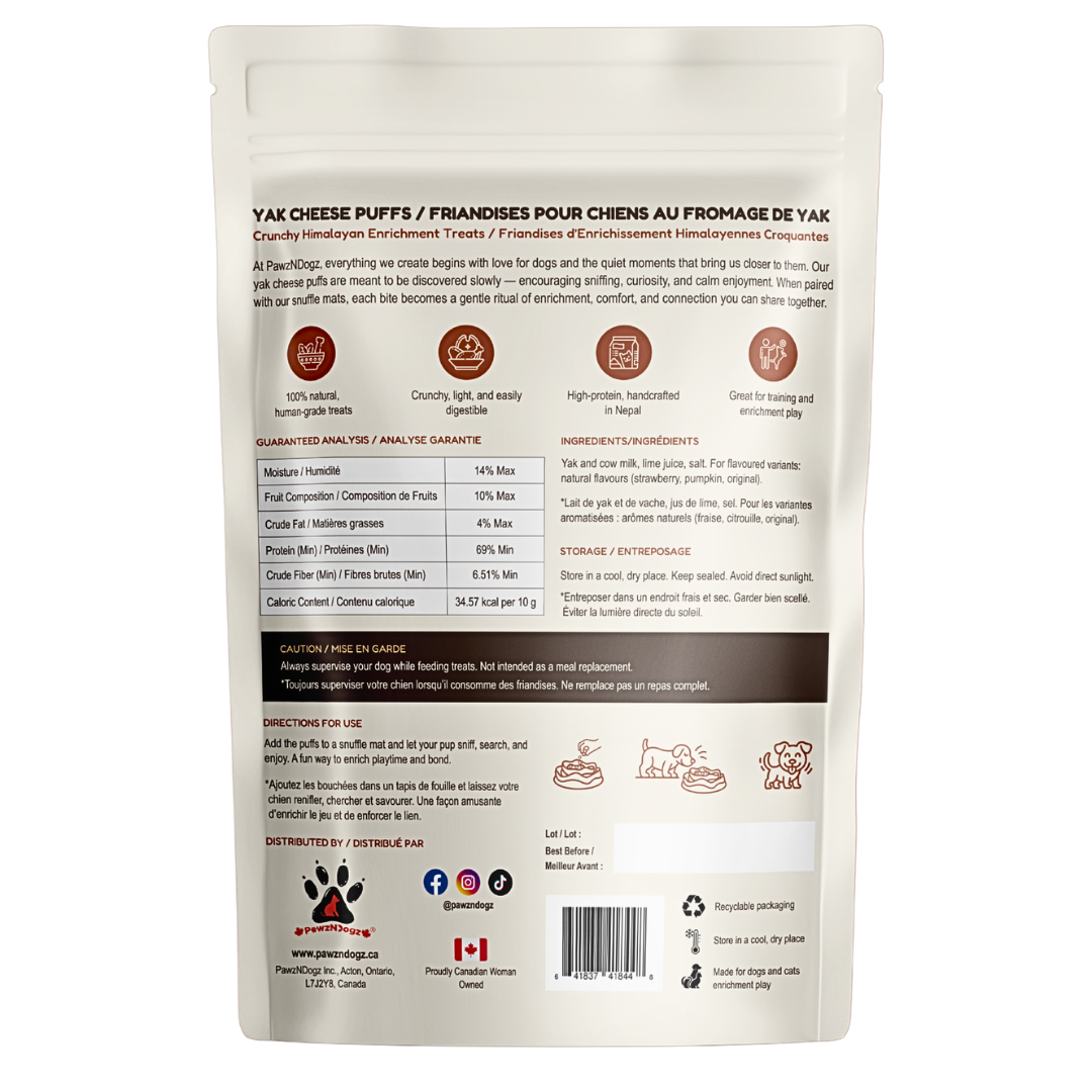 Yak Cheese Puffs for Dogs – Blueberry