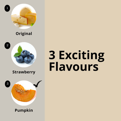 Yak Cheese Puffs for Dogs – Pumpkin