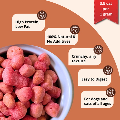Yak Cheese Puffs for Dogs – Raspberry