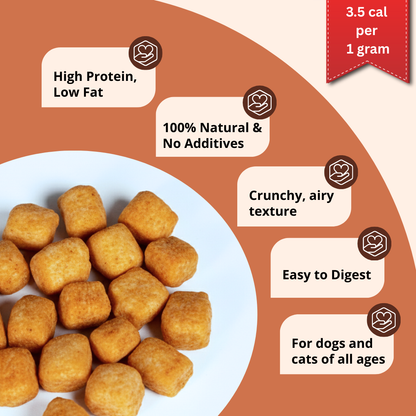 Yak Cheese Puffs for Dogs – Pumpkin