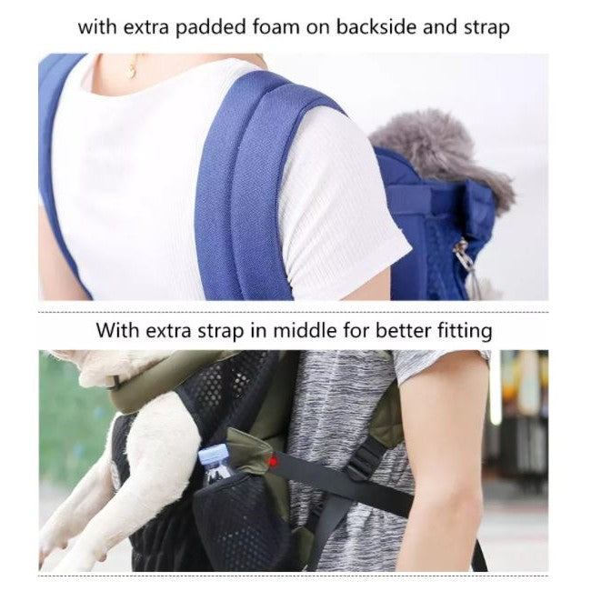 Small Dog / Cat Hands Free Back Pack Carrier